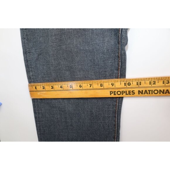 Evisu Japan Indigo Wide Leg Denim Button Fly Jeans 36x30 100% Cotton Classic Fit - Picture 9 of 16